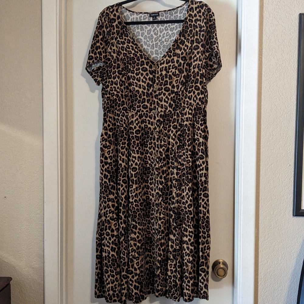 Torrid soft dress with stretch waist size 2x